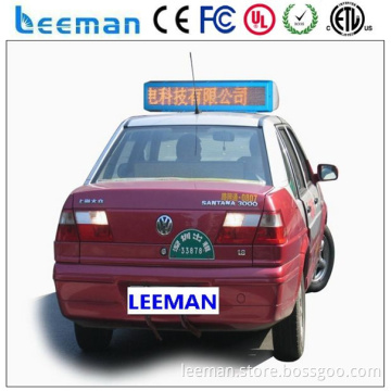 led display outdoor taxi headrest advertising